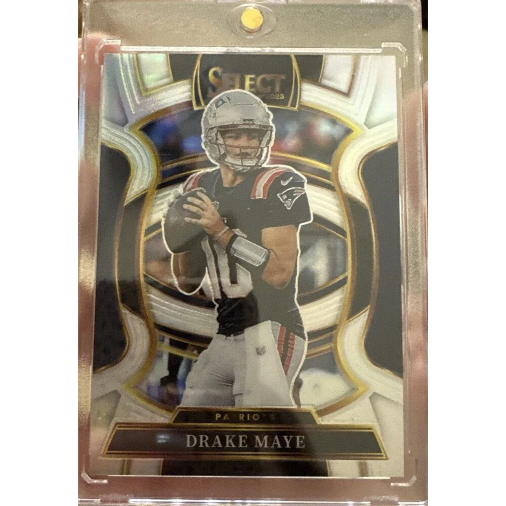 2025 Panini Select Concourse Drake Maye #80 Silver Prizm Patriots